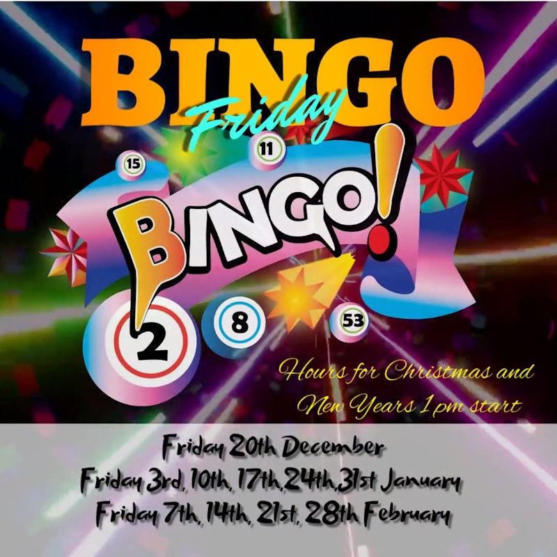 Friday Bingo (20/12/2024)